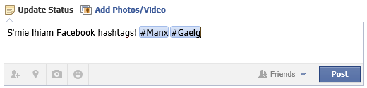 Hashtagging in Facebook